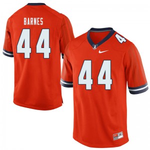 Men Illinois Fighting Illini Tarique Barnes #44 Stitched Orange Jerseys 651205-687