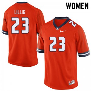 Women's Illinois Fighting Illini Conner Lillig #23 Player Orange Jersey 326932-567