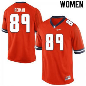Womens Illinois Fighting Illini Tip Reiman #89 Orange Official Jerseys 293984-692