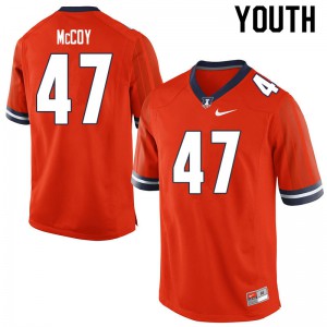 Youth Illinois Fighting Illini Quinton McCoy #47 Official Orange Jersey 328341-613